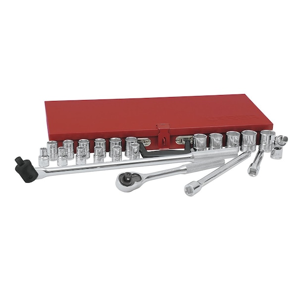 1/2" Drive Metric, 23 pcs
